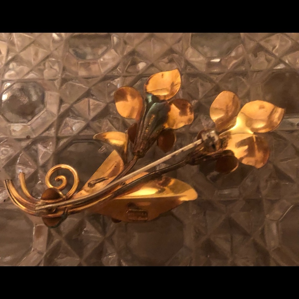 ❤️ VTG CARL ART Floral Brooch - Picture 5 of 14